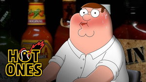 Peter Griffin Bares It All While Eating Spicy Wings